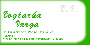 boglarka varga business card