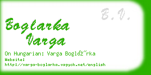 boglarka varga business card